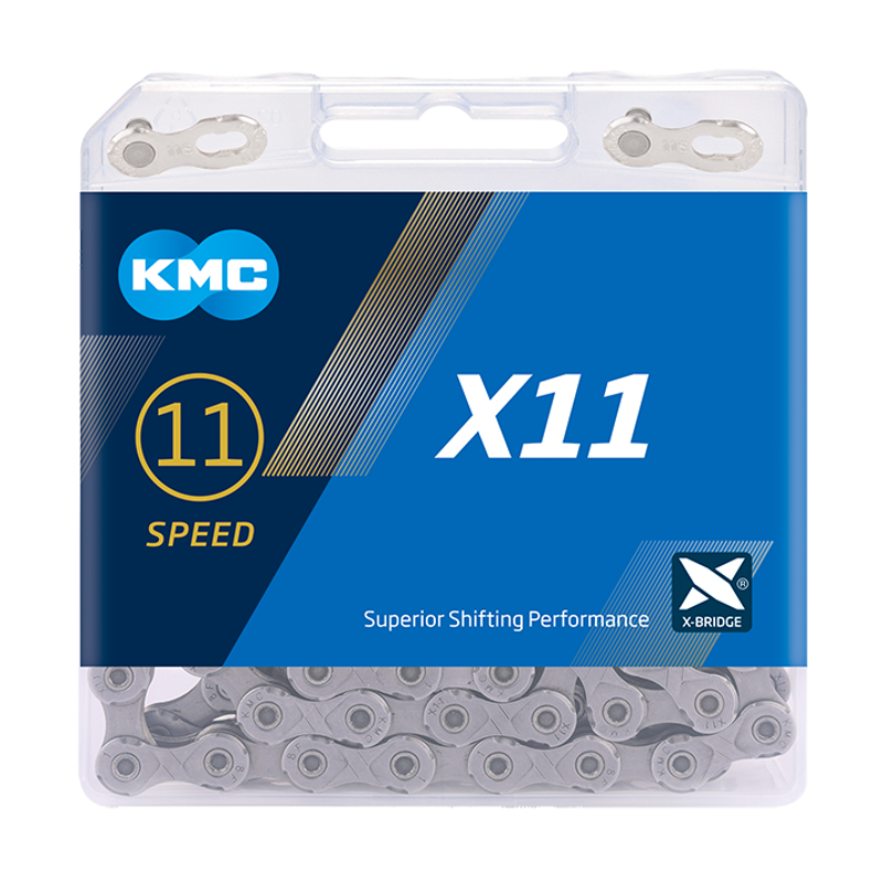 KMC X11 11-speed 118-link Chain in Grey-1