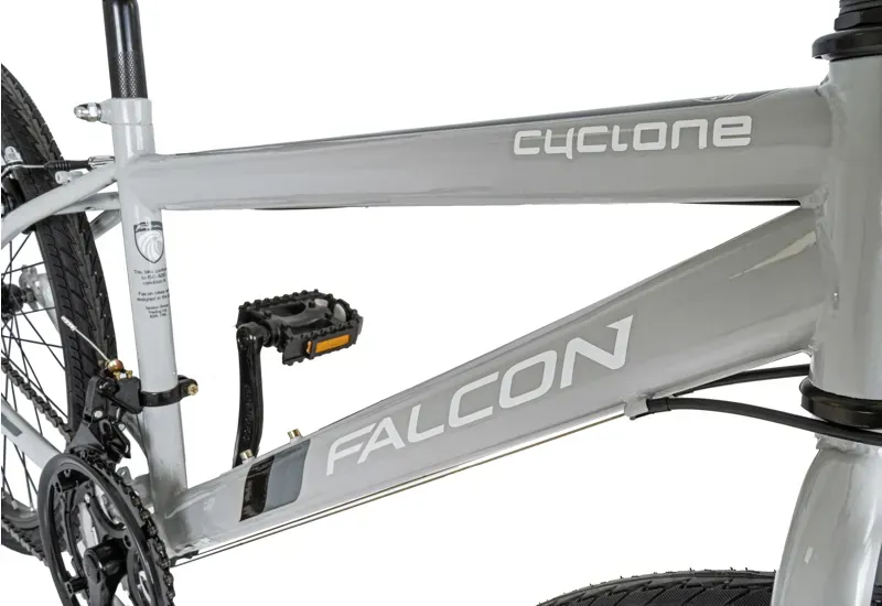 Flacon Cyclone 24 Inch Kids Mountain Bike in Grey -3