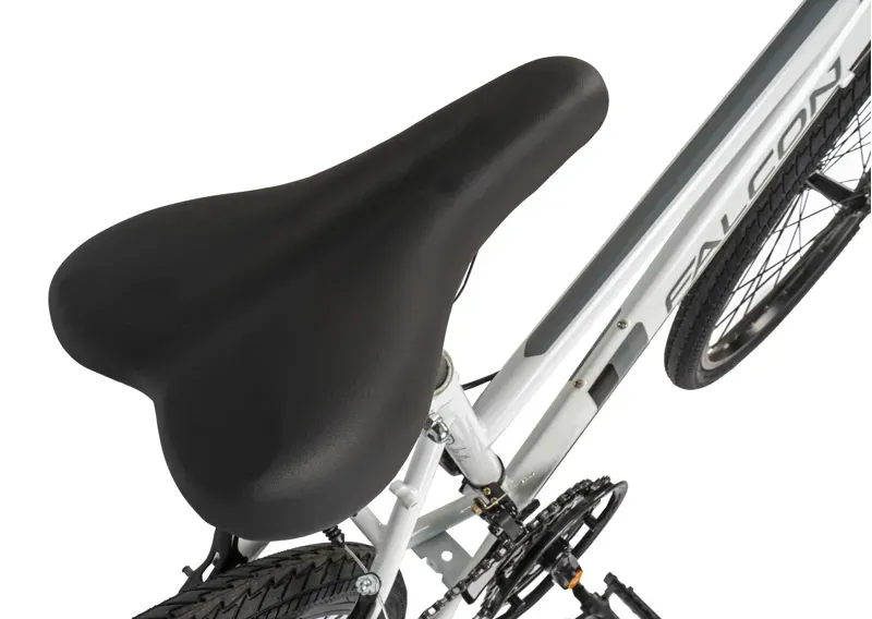 Falcon Aurora 24 Inch Kids Hybrid Bike in White-4