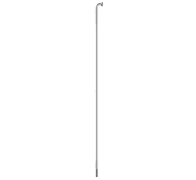 Sapim Race J-Bend Cut/Threaded Silver Spoke - 272mm-1