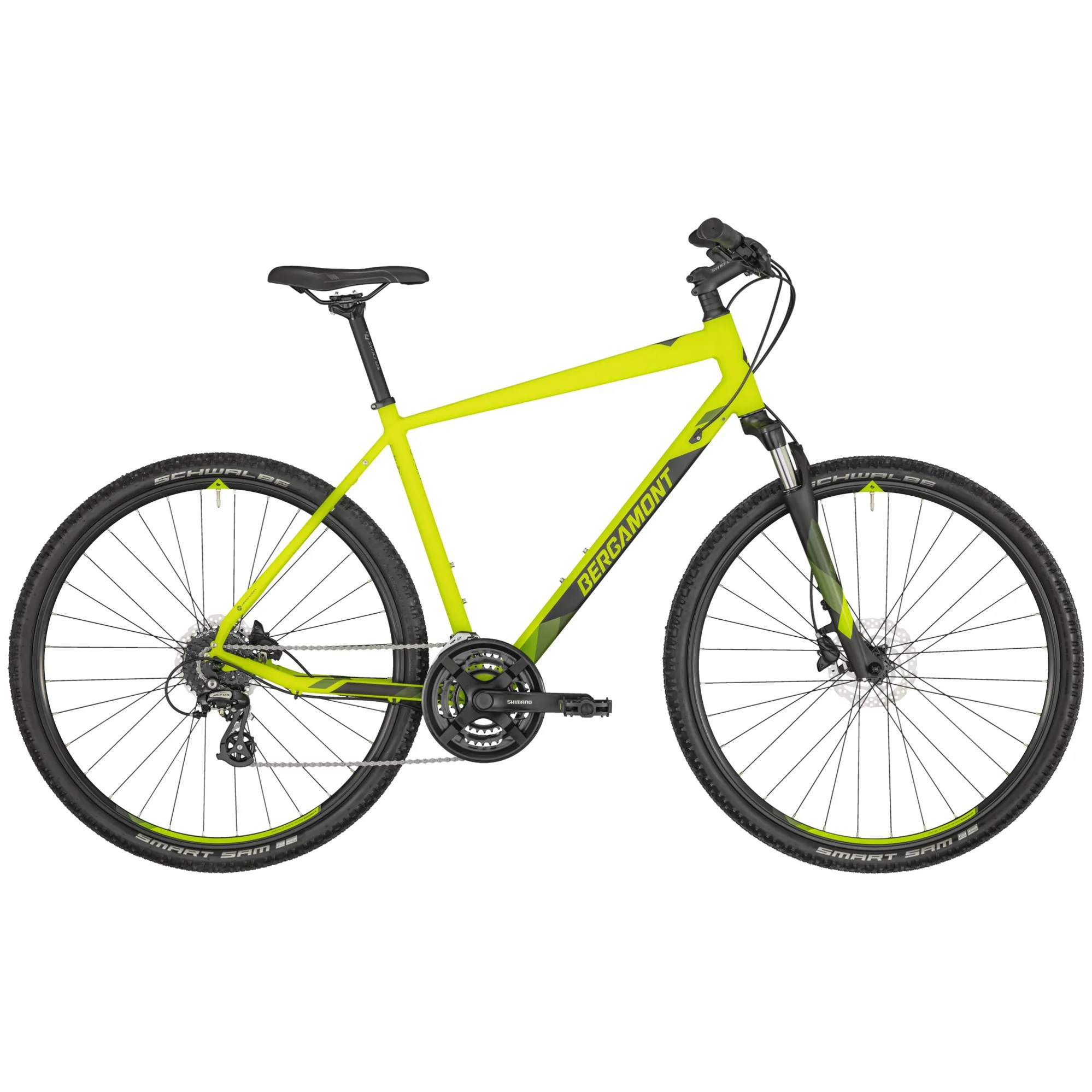 Bergamont Helix Gent Hybrid Bike in Yellow - Main Image