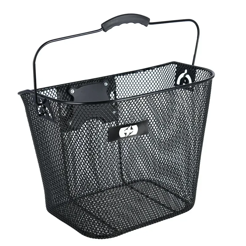 Oxford Wire Front Basket Quick Release in Black