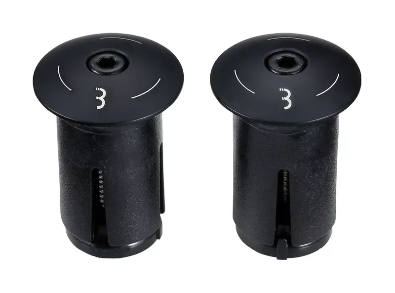 BBB ScrewOn Alu Bar End Caps In Black-1