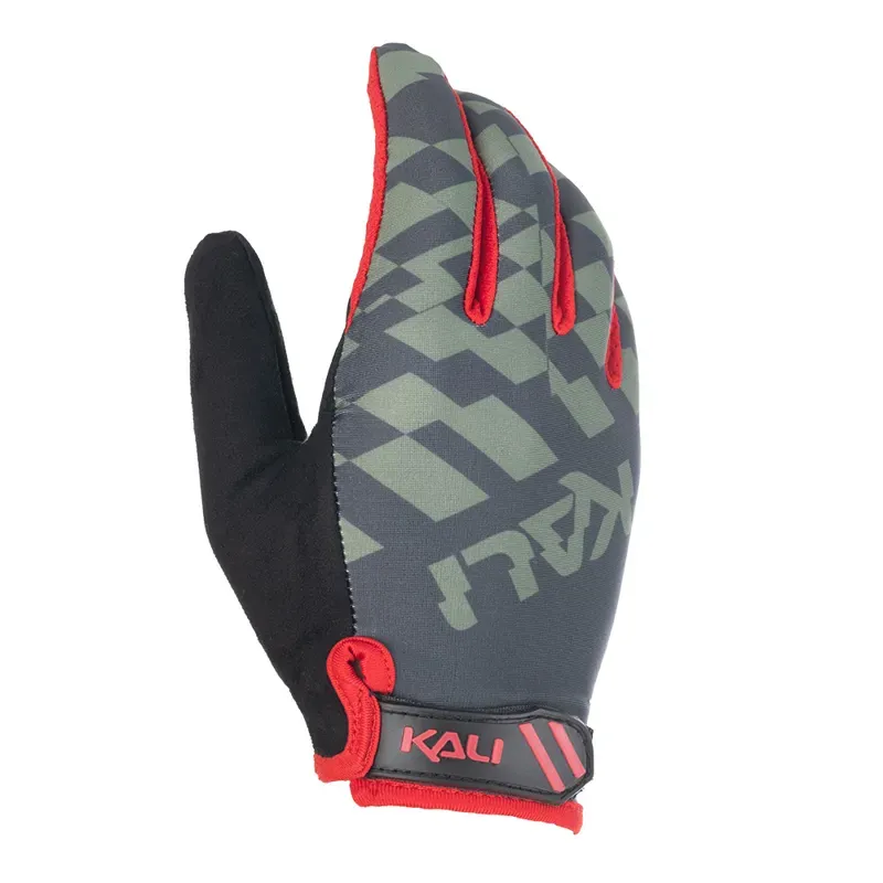 Kali Laguna Gloves in Glitch Moss/Red