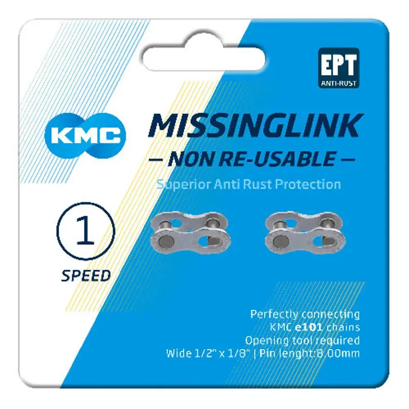KMC MissingLink 101NR EPT Joining Links in Silver