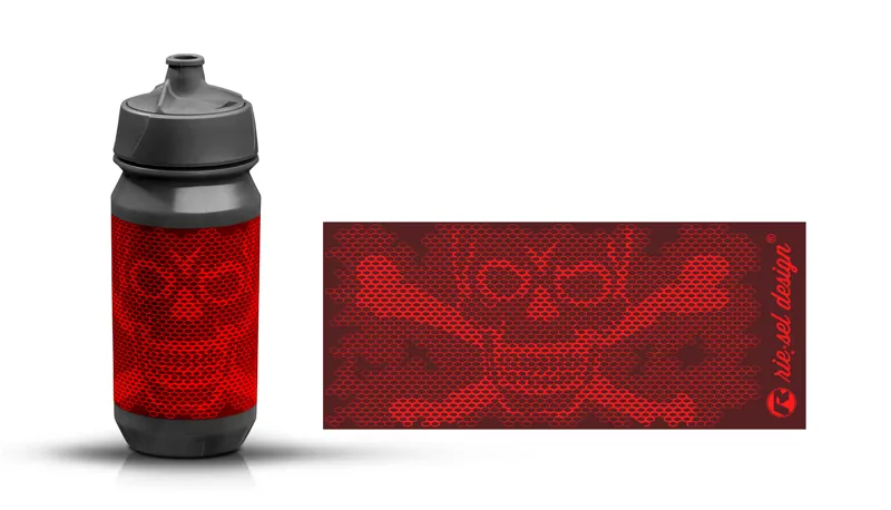 Rie:Sel Skull Bot:tle Red one size