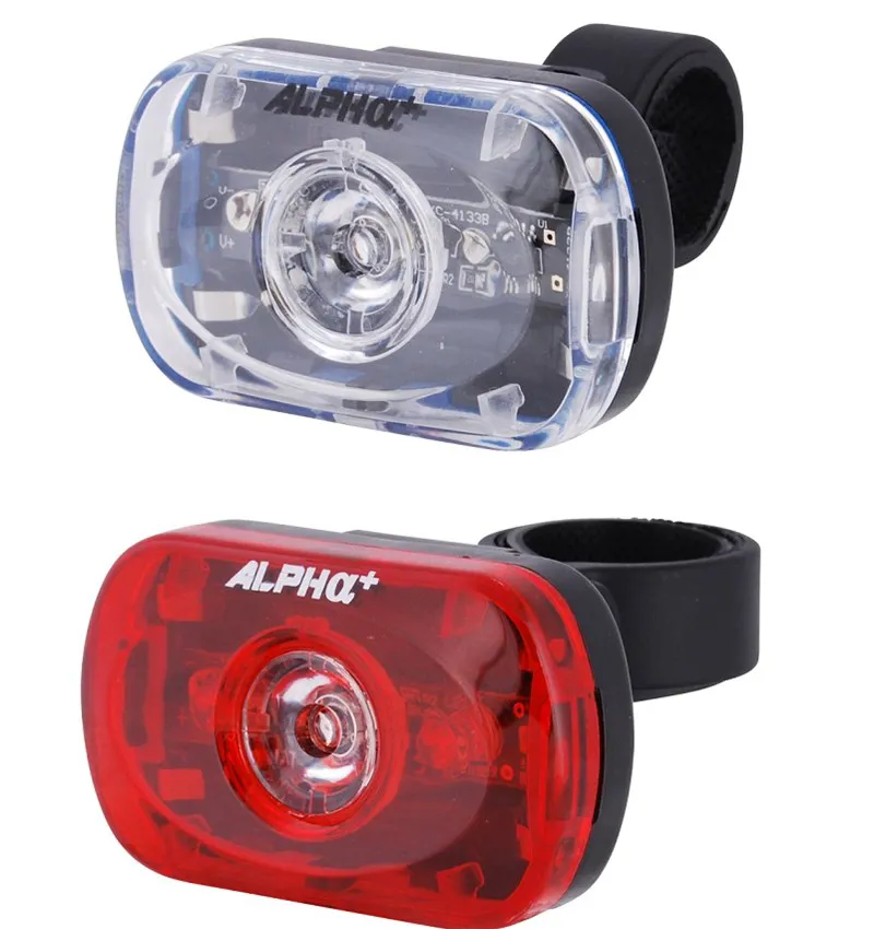 Alpha Plus 0.5w Super Bright Front and Rear Bike Light Set
