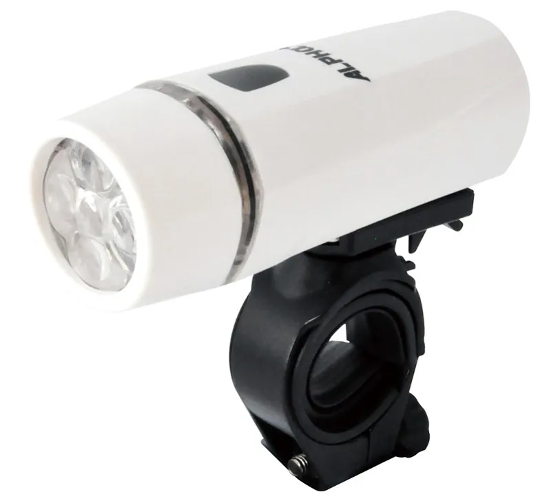 Alpha Plus 5 Super Bright LED Front Bike Light in White