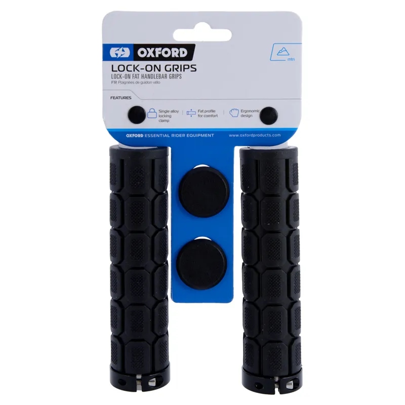 Oxford Pro Lock On Grips Fat Black