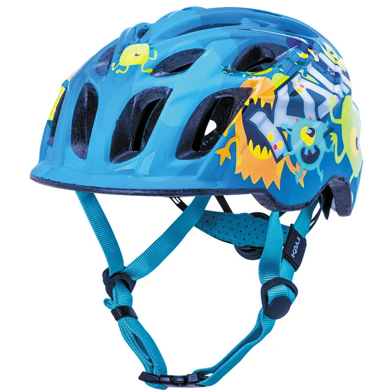 Kali Chakra Child Monsters Bicycle Helmet in Blue
