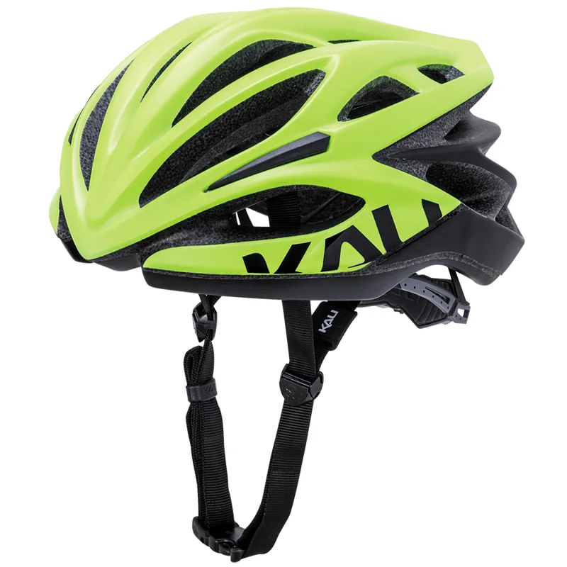 Kali Loka Valor Road Helmet in Mat Fluo Yel/Blk