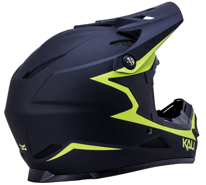 Kali Zoka Reckoning Full Face Mat Blk/Fluo Ylw Medium-1