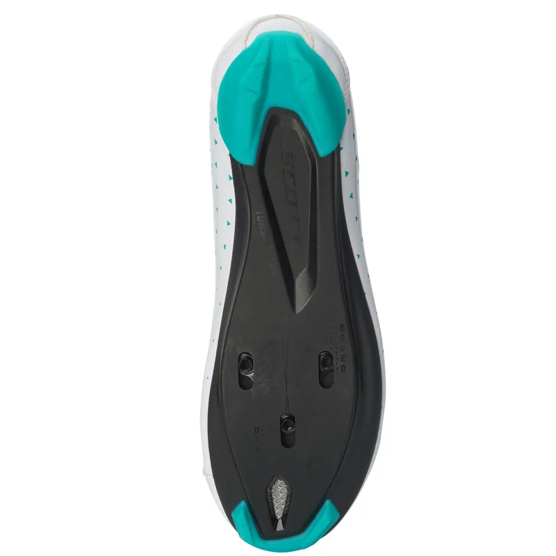 Scott Shoes Road Comp Boa Lady in White/Turquoise blue-1