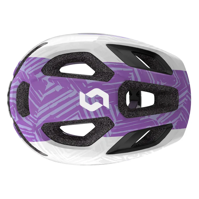 2020 Scott Spunto Junior Bike Helmet in White/purple one size-2