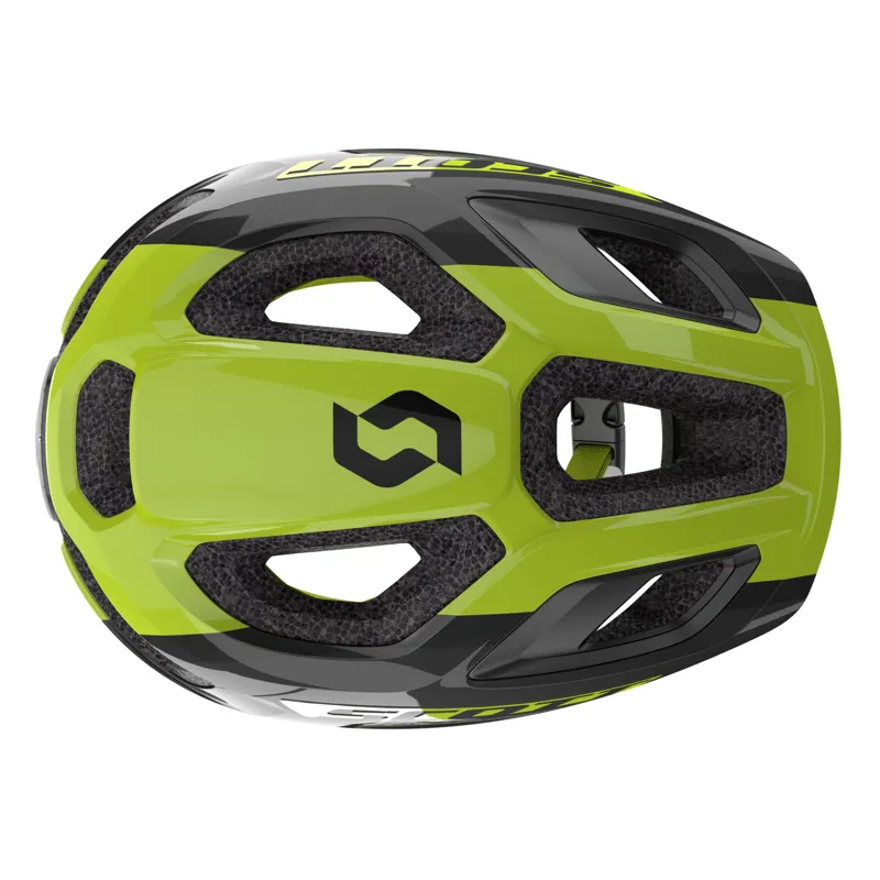 2020 Scott Spunto Junior Bike Helmet in Black/Yellow RC one size-2