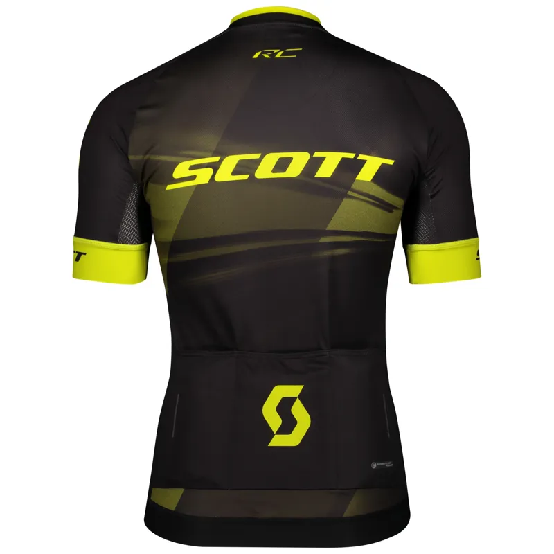 2020 Scott Mens RC Pro S/Sl Jersey Black/Yellow-1