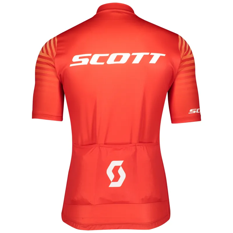 2020 Scott Mens RC Team 10 S/Sl Cycling Jersey in Red/White-1