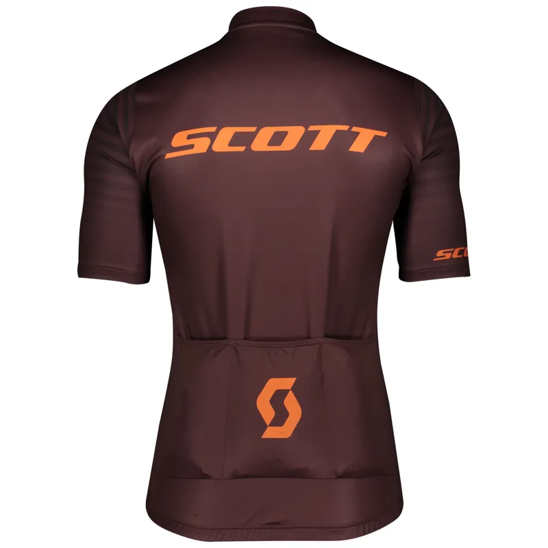 2020 Scott Mens RC Team 10 S/Sl Cycling Jersey in Red/Orange-1