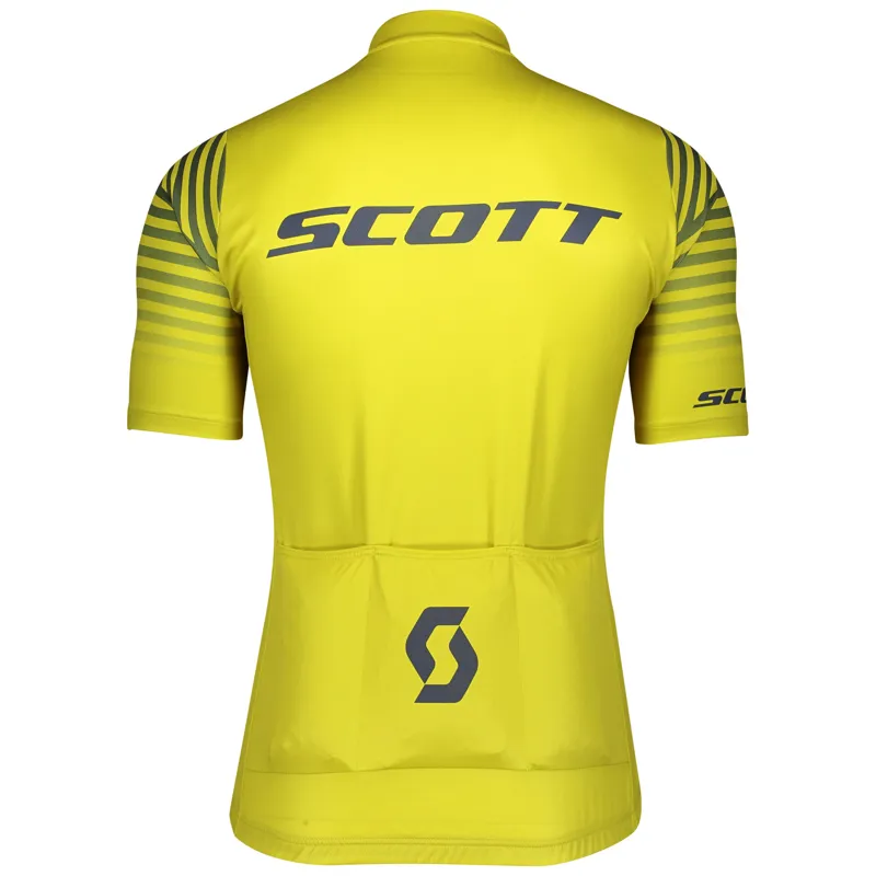 2020 Scott Mens RC Team 10 S/Sl Cycling Jersey in Yellow-1