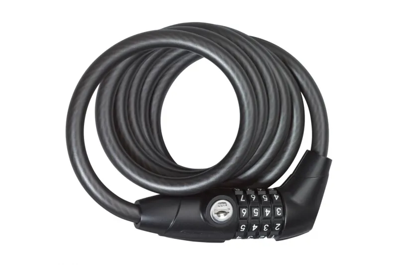Abus Coil Cable 1650 185cm Combination Bicycle Lock in Black