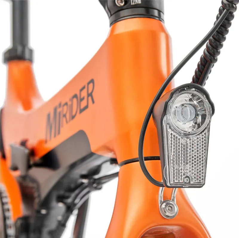MiRiDER One 16in folding ebike finished in Solar Orange-3