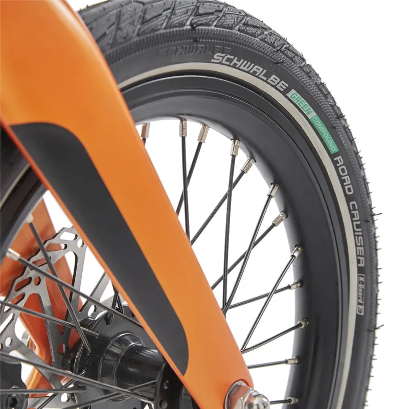 MiRiDER One 16in folding ebike finished in Solar Orange-5