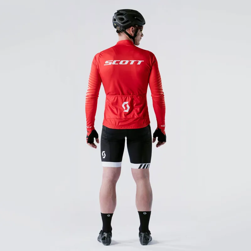 2020 Scott RC Pro L/Sl Cycling Jersey in Red/White-2