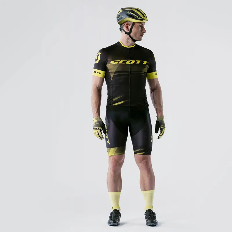 2020 Scott Mens RC Pro S/Sl Jersey Black/Yellow-2