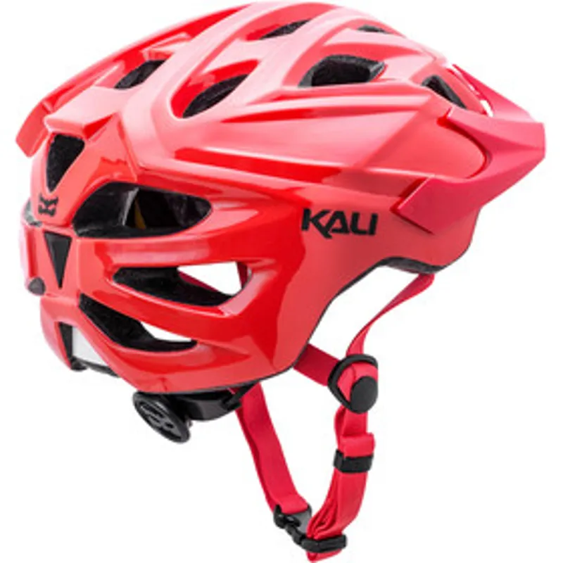 Kali Chakra Solo Bicycle Helmet in Red-1