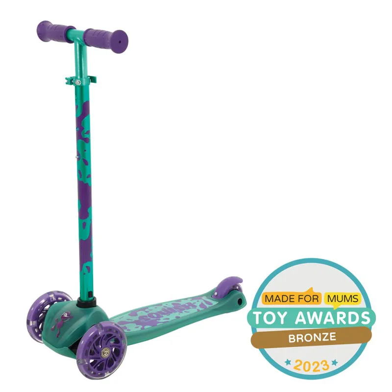 Squish Mini Flex LED Kids Tilt Scooter in Teal