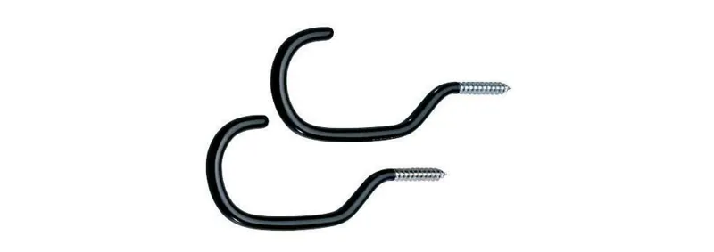 Bike Storage Hooks Self Tapping Pack of Two