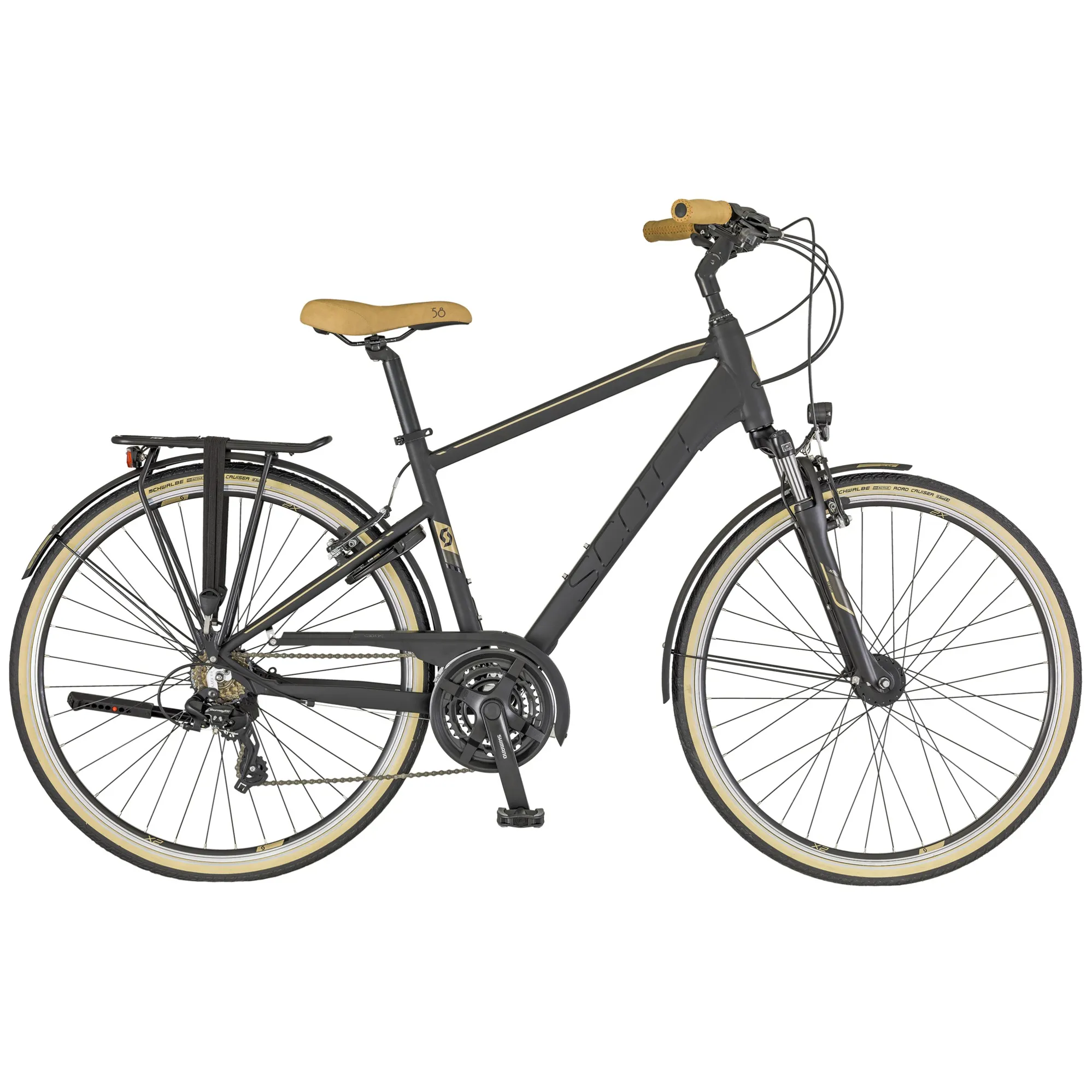 2018 Scott Sub Comfort 20 Hybrid Bike in Black