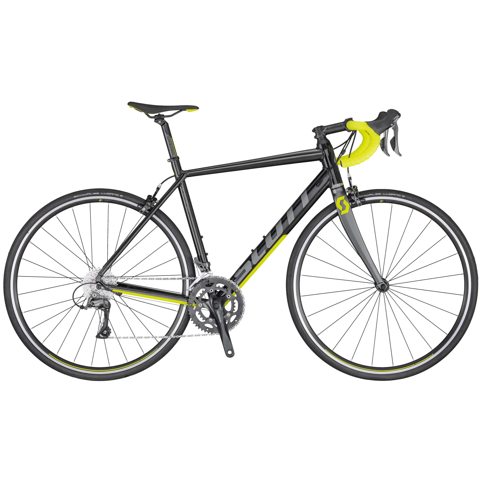 2020 Scott Speedster 40 Road Bike in Black/Yellow