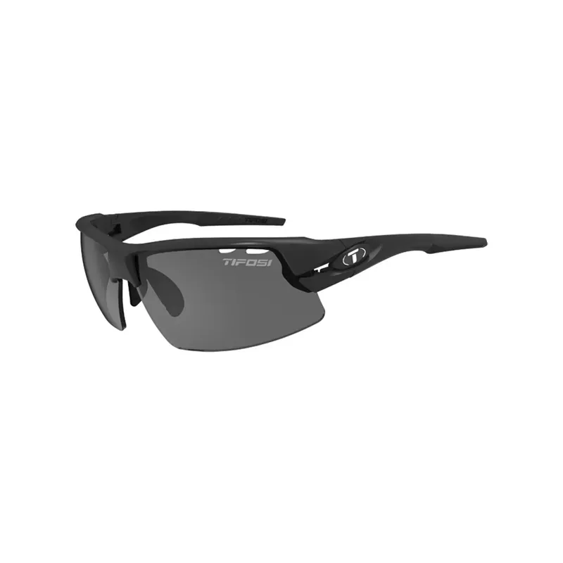 Tifosi Crit Half Frame Sunglass in Black